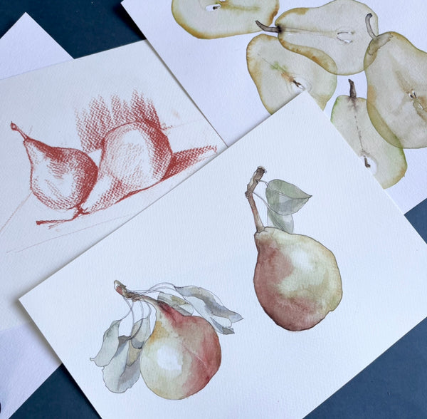 AKVARELL WORKSHOP Körte & füge (Kezdő szint) SZEPTEMBER 16.