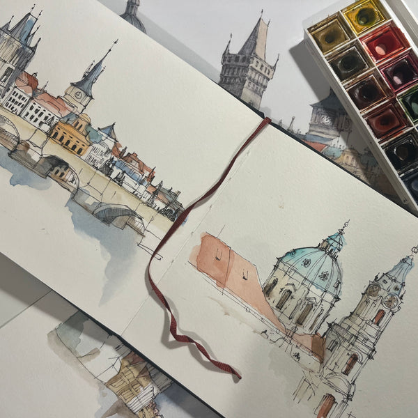 AKVARELL WORKSHOP Travel Sketch Városnézés  AUGUSZTUS 9.